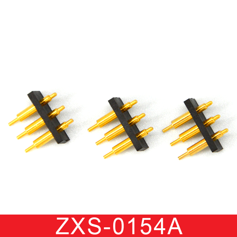 3PIN插板式pogopin连接器