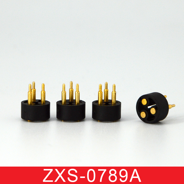 3PIN立式pogopin连接器