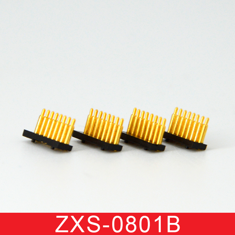 8PIN插板式pogopin连接器